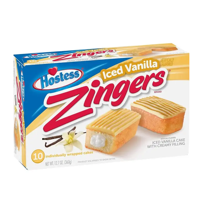 Hostess Cookies Hostess Zingers Iced Vanilla 380gr