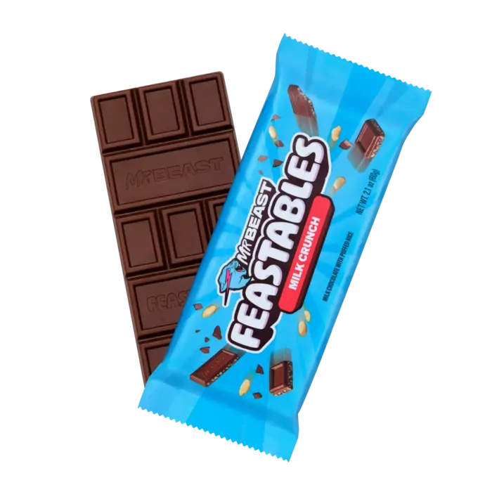 Mr. Beast Chocolate Mr Beast Feastables Milk Crunch 60gr