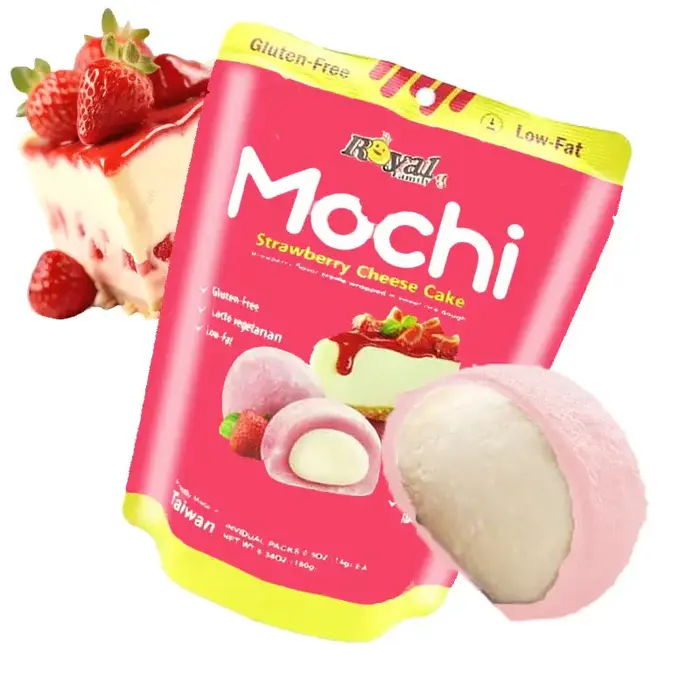 Taiwan dessert Mochi StrawBerry Cheese Flavor 180gr Taiwan