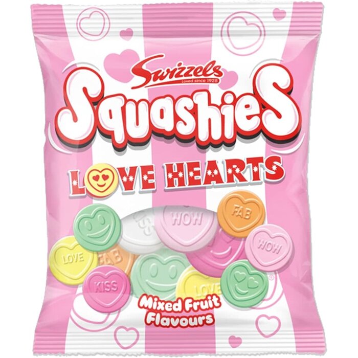 Candy Swizzels Squashies Love Hearts 120gr