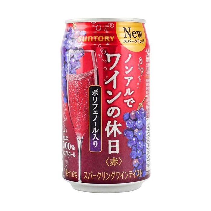 Suntory Drink Non Alcohol Champagne Red Grape 330ml Japan