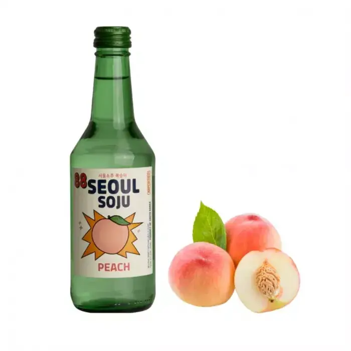 SamJin GlobalNet Drink 88 Seoul Soju Peach 350ml Korea