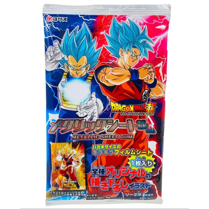 Dragon Ball Candy Dragon Ball Gum, Metallic Sheet Gum 3,5gr