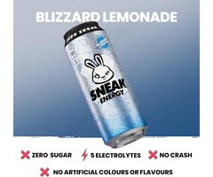 Sneak Drink Sneak Blizzard Lemonade 500ml  Zero Sugar