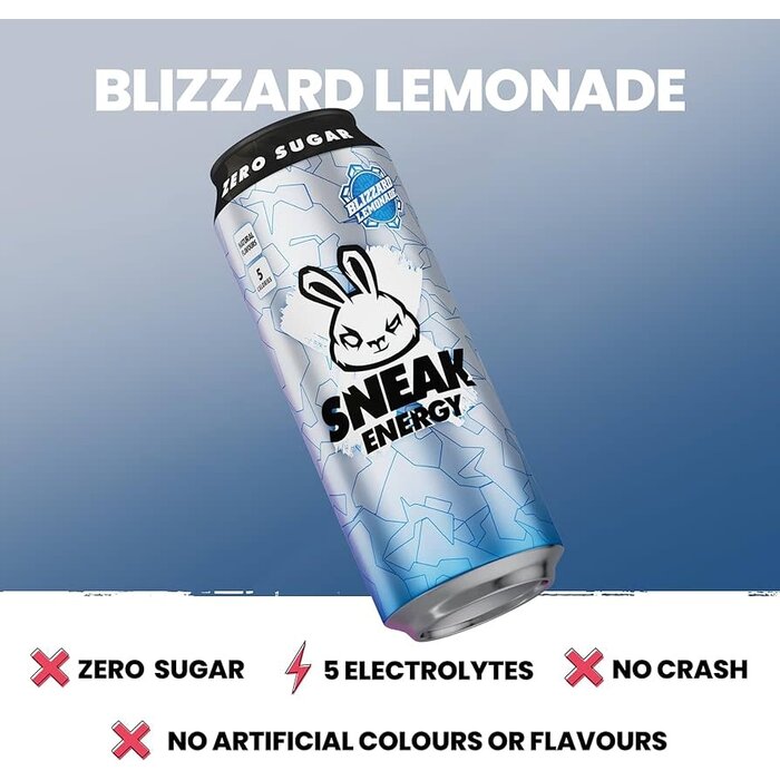 Sneak Drink Sneak Blizzard Lemonade 500ml  Zero Sugar