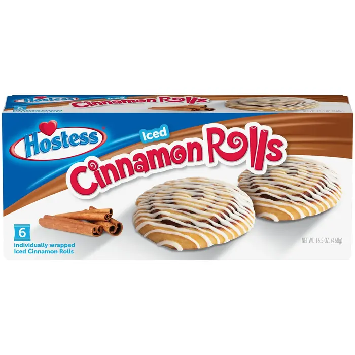 Hostess Cookies Hostess Ices Cinnamon Rolls 468gr 6 pieces