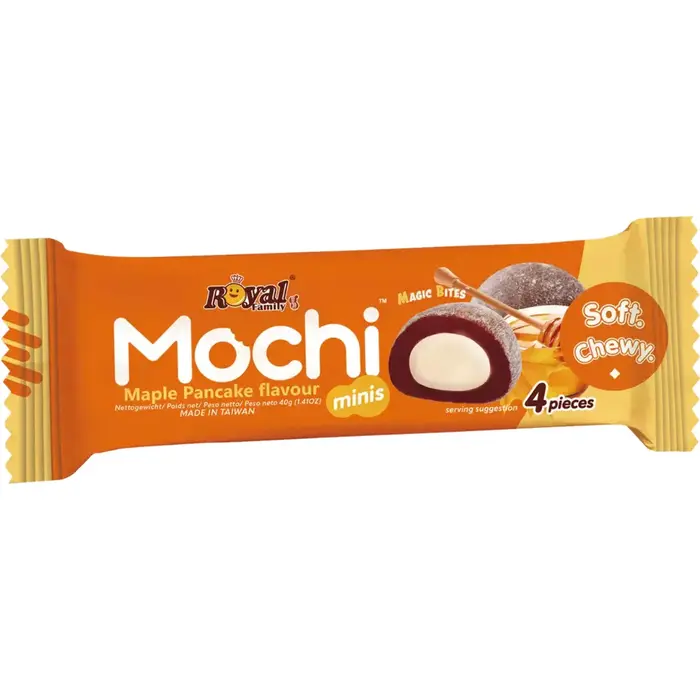 Royal Family Mochi Royal Family Magic Bites Minis, Maple PanCake Flavour 40gr Taiwan