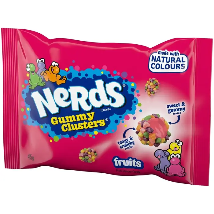 Nerds Candy Nerds Gummy Clusters Fruits 45gr