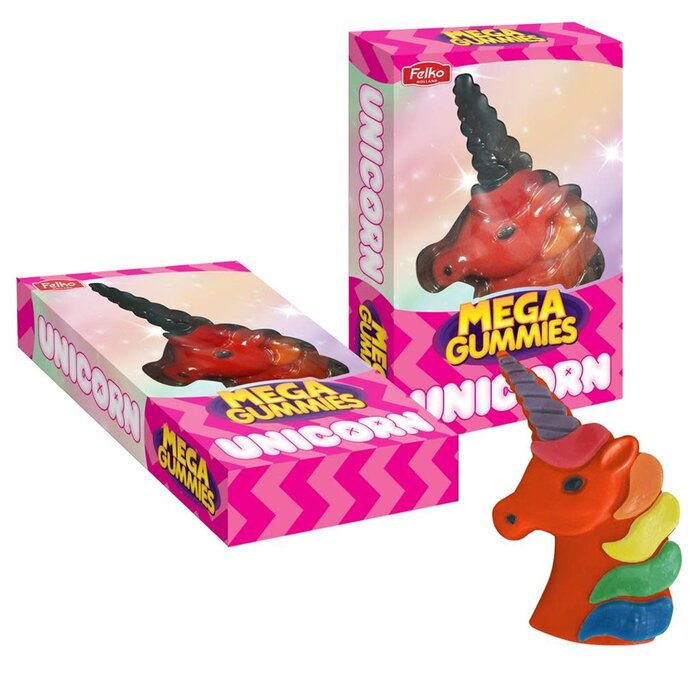 Mega Gummies Candy Felko Mega Gummies UniCorn 600gr