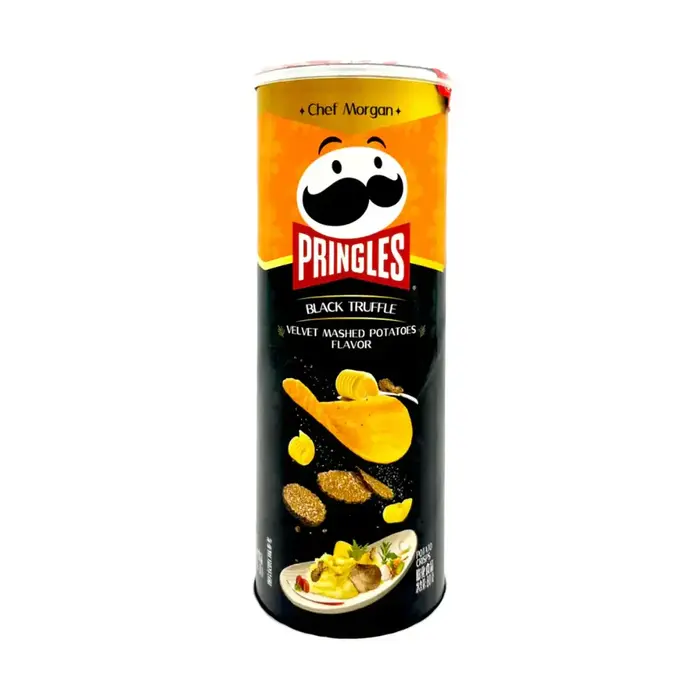 Chips Pringles Black Truffle, Velvet Mashed Potatoes Flavor 80gr