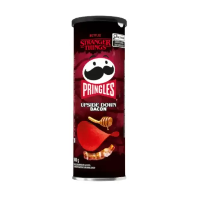 Chips Pringles Upside Down Bacon 100gr Netflix Stranger Things