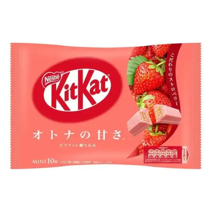 KitKat Cookies Kit Kat Mini Pink StrawBerry 113gr Japan