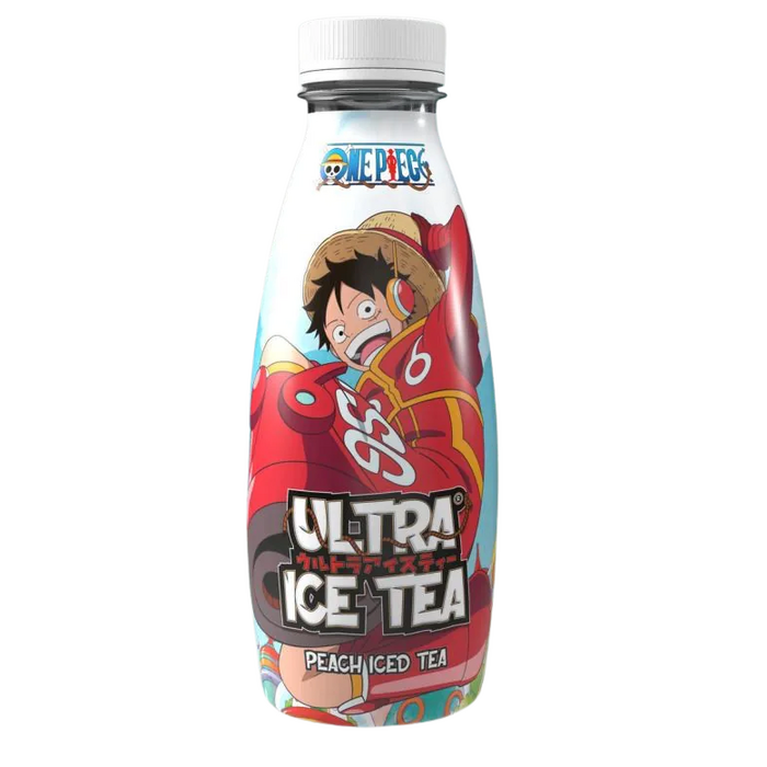 Ultra Pop Drink Ultra Ice Tea One Piece, Luffy, Peach Iced Tea 500ml