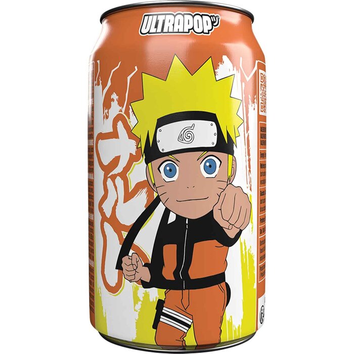 Ultra Pop Drink UltraPop Naruto Shippuden Naruto, Orange Flavour 330ml