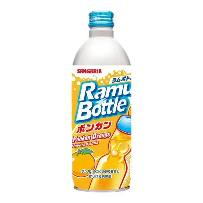 Sangaria Drink Hata Sangaria Ramune PonKan Orange Soda 500ml