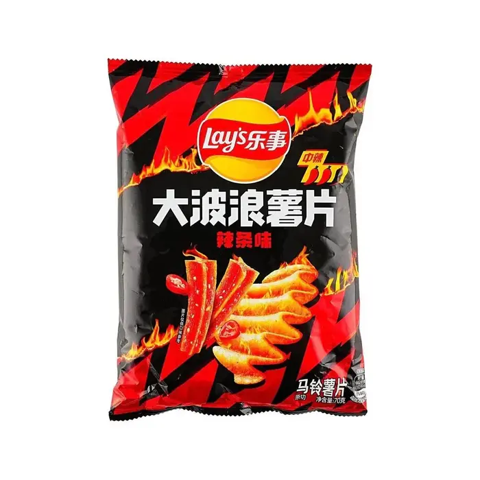Lays Chips Lay's Spicy Strip Chip 70gr China