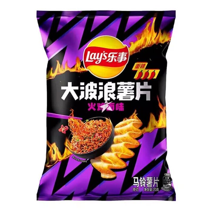 Lays Chips Lay's Spicy Chicken Noodle Flavor Chip 70gr China