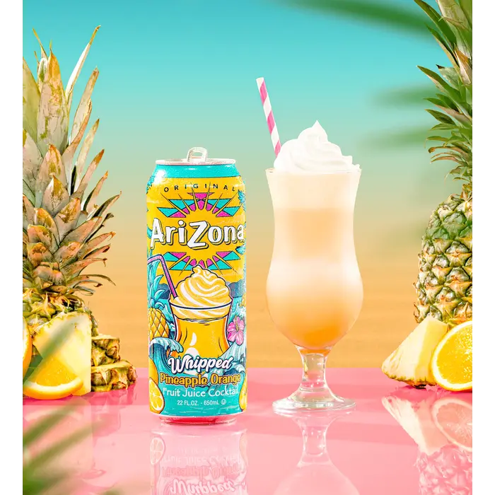 Arizona Drink Arizona Whipped PineApple Orange, Fruit Juice Cocktail 650ml