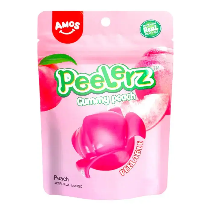 Amos Candy Peelerz Gummy Peach 65gr