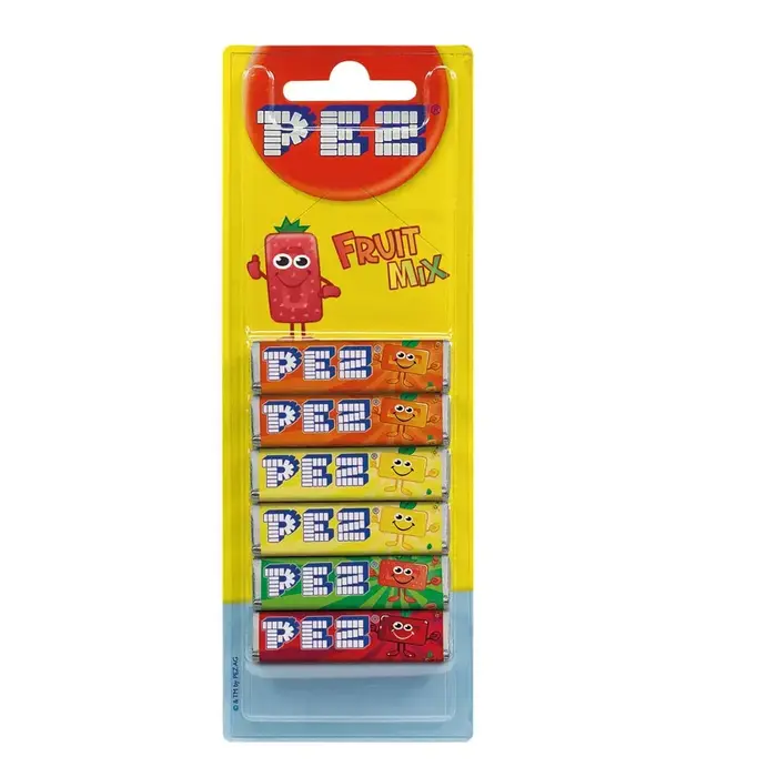 PEZ Candy Pez Blister Fruit 6 Pack 51gr