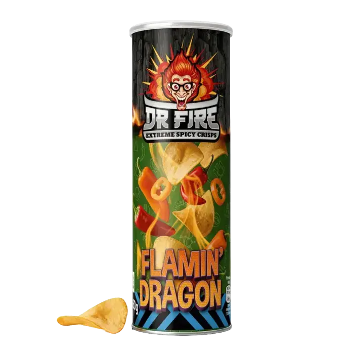 Dr. Fire Chips Dr. Fire Crisps Flamin Dragon 80gr