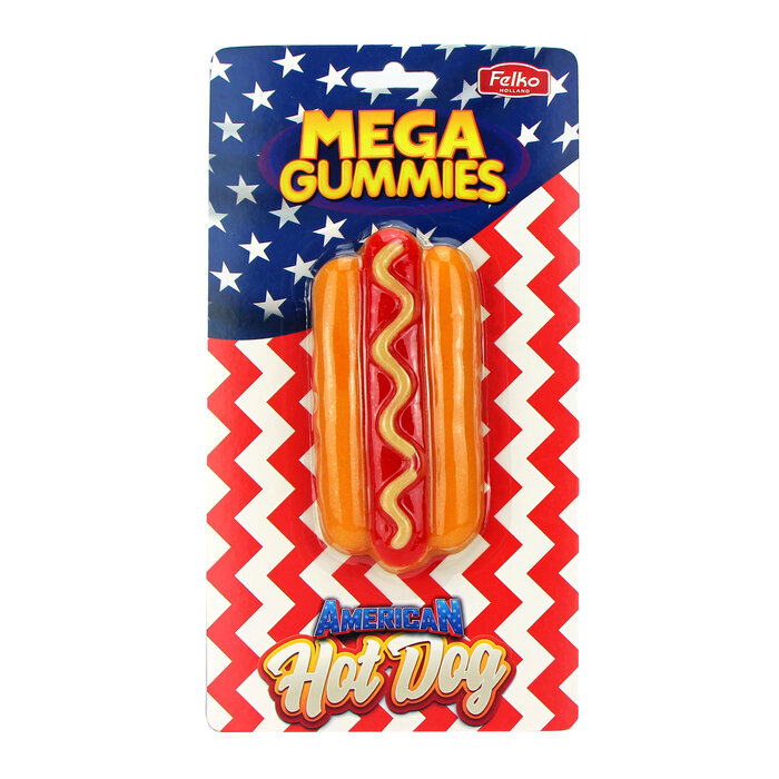 Mega Gummies Candy Felko Mega Gummies American HotDog 120gr