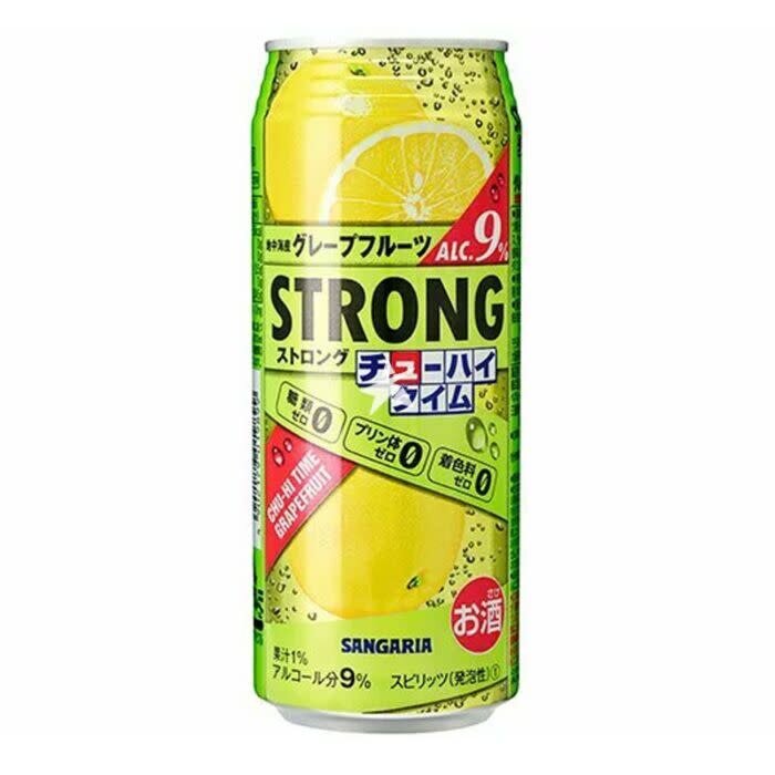 Sangaria Drink Chu-Hi Time Strong Zero GrapeFruit 490ml