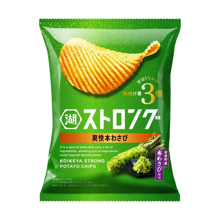 KoiKeya Chips Strong Real Wasabi 52gr Japan