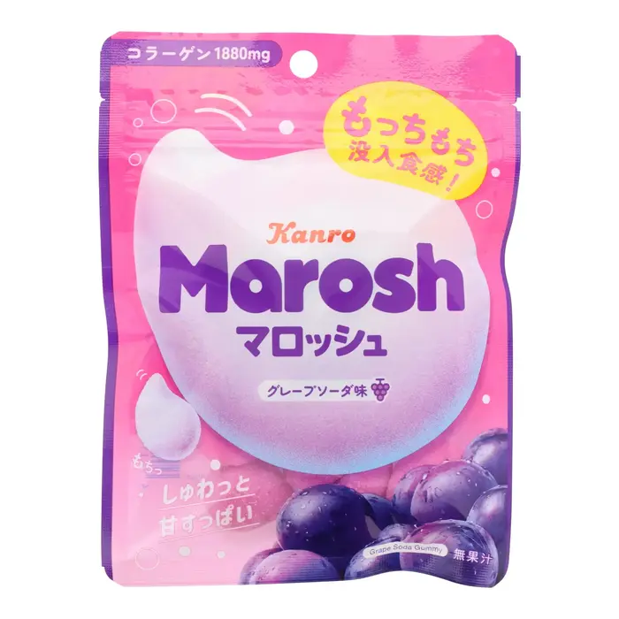 Kanro Candy Marosh Grape Soda 46gr