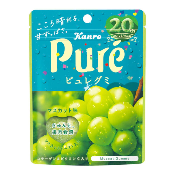Kanro Candy Puré Gummy Muscat 56gr