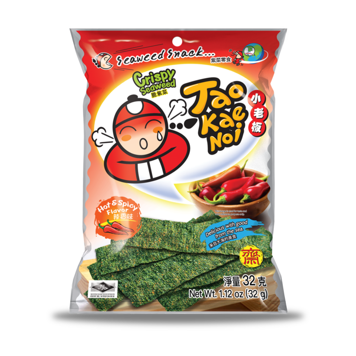 Tao Kae Noi Hi Chips Crispy Spicy SeaWeed 59gr Thailand
