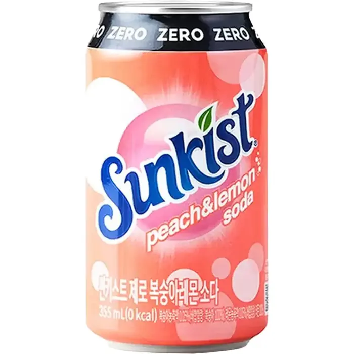 SunKist Drink SunKist Peach & Lemon Soda Zero 355ml
