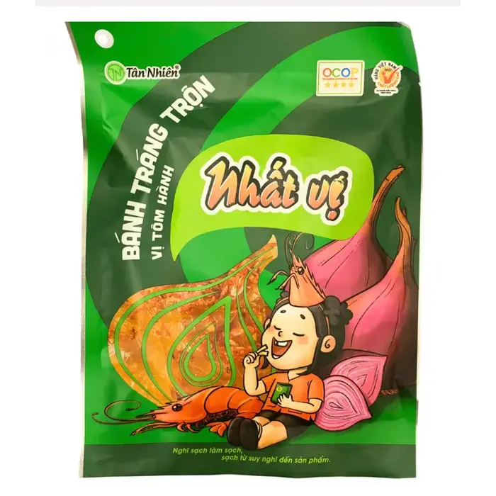Tan Nhien Green Rice Paper Shrimp Flavor & Onion Rice 20gr Vietnam