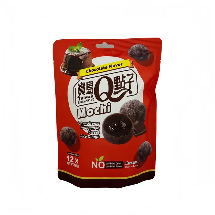 Taiwan dessert Mochi Chocolate Flavor 180gr Taiwan