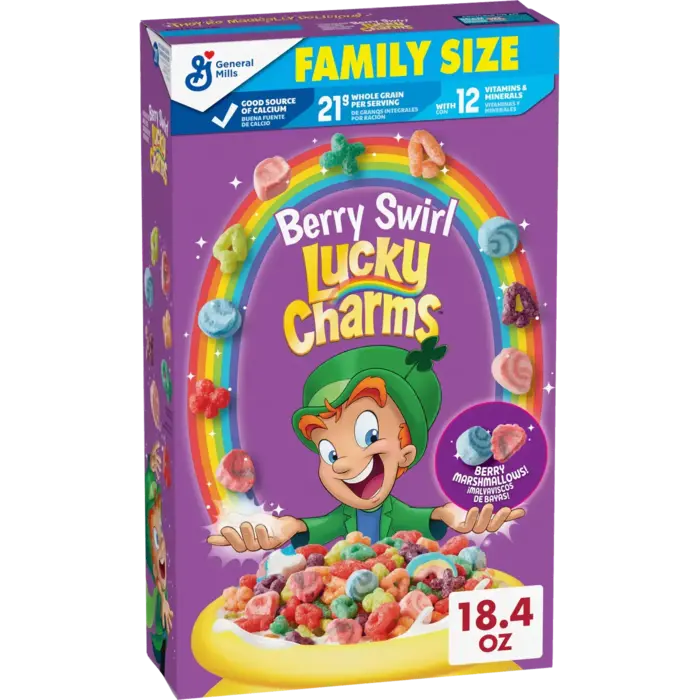 General Mills Cereal Lucky Charms Berry Swirl 309gr