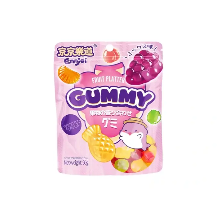 Ennjoi Candy Mixed Fruit Platter Gummy 50gr China
