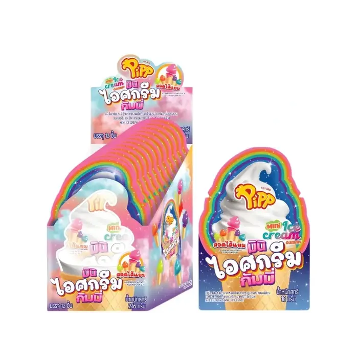 Pipp Candy Pipp Mini Ice Cream Gummy 18gr Thailand