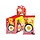 Candy Pipp Jelly Pan Egg Shape & StrawBerry Popping Candy 22gr Thailand