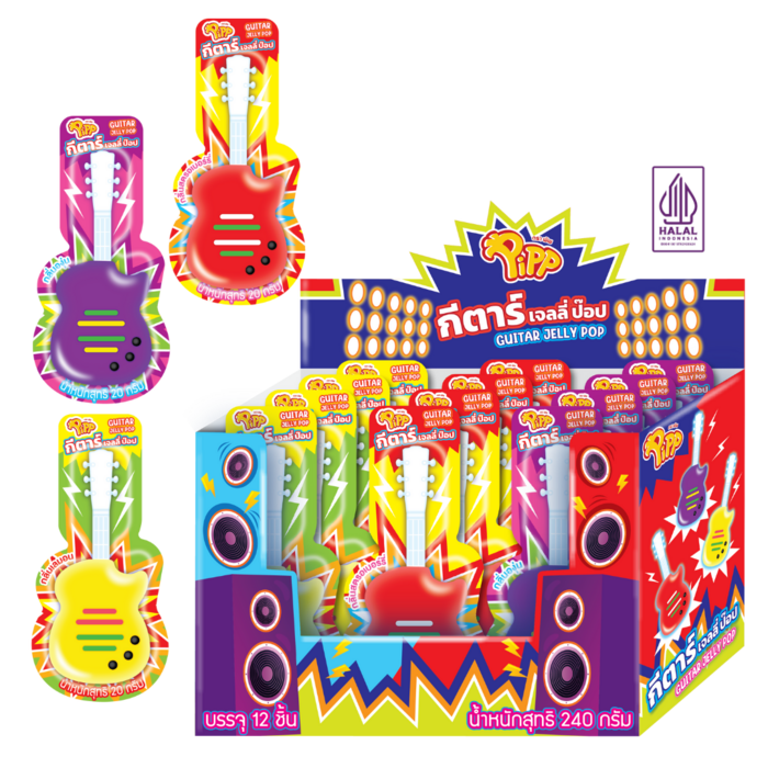 Pipp Candy Pipp Guitar Jelly Pop 20gr Thailand