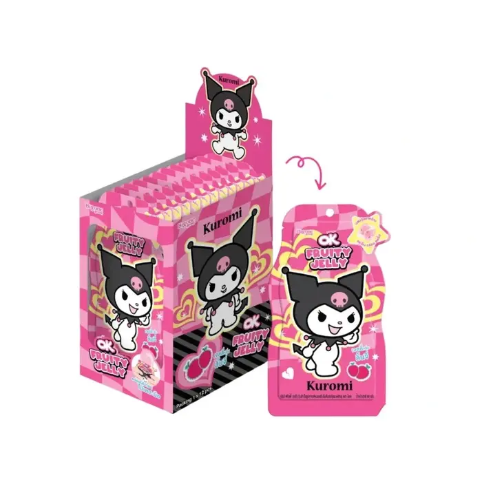 Sanrio Candy Kuromi Lychee Fruity Jelly with Nata de Coco 65gr Thailand