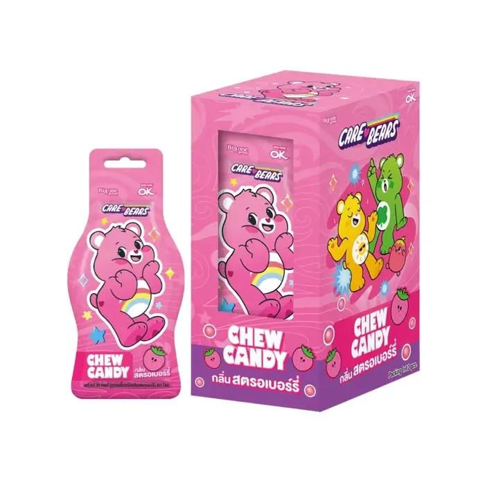 CloudCo Candy Care Bears StrawBerry Chew Candy 16gr Thailand