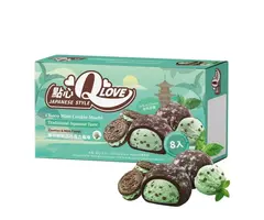 QLove Mochi QLove Choco Mint Cookie, Cookies & Mint Flavor 80gr Taiwan