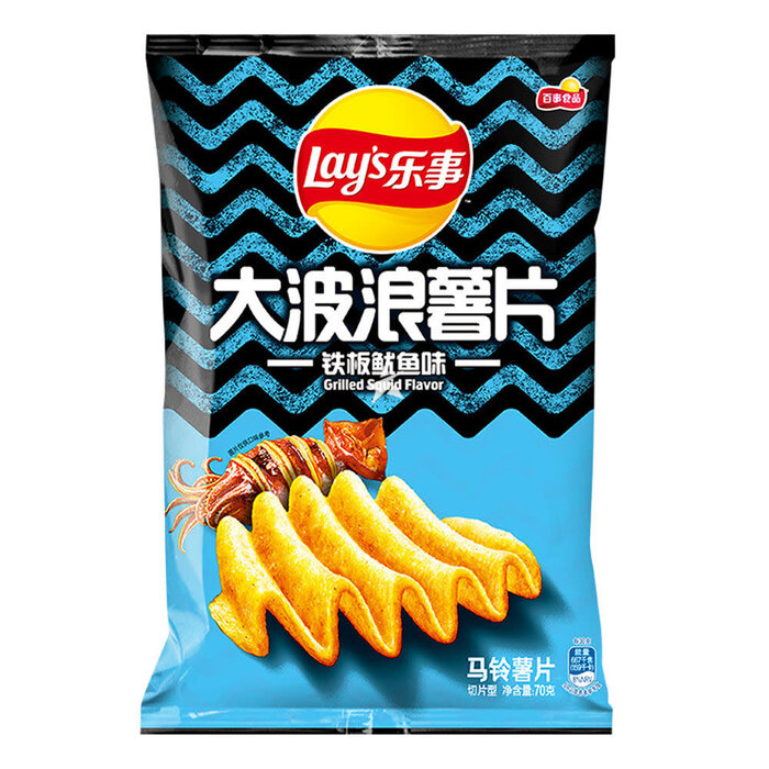 Lays Chips Lay's Deep Ridged Squid 70gr China