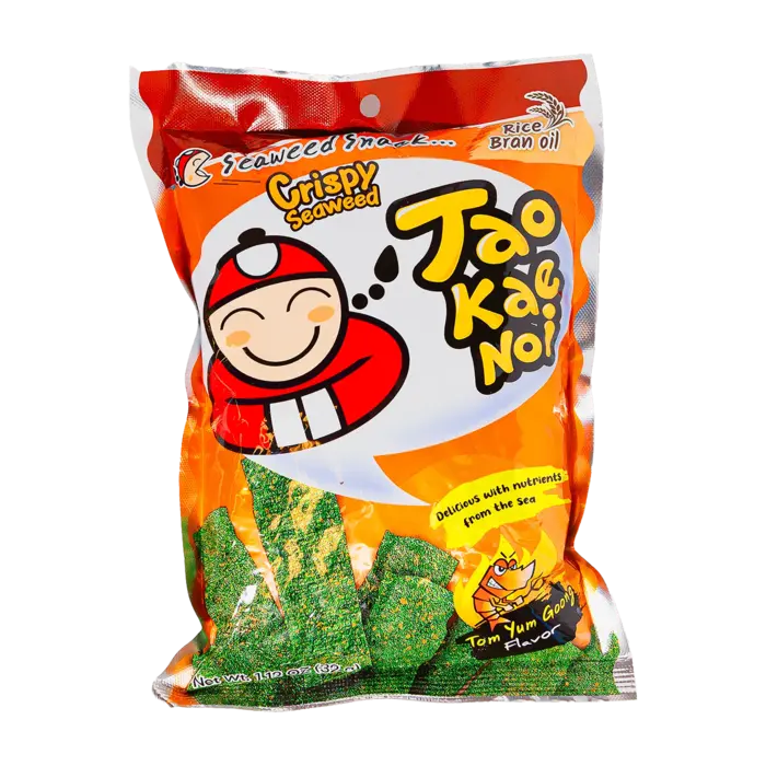 Tao Kae Noi Hi Chips Crispy Tom Yum Goong SeaWeed 32gr Thailand