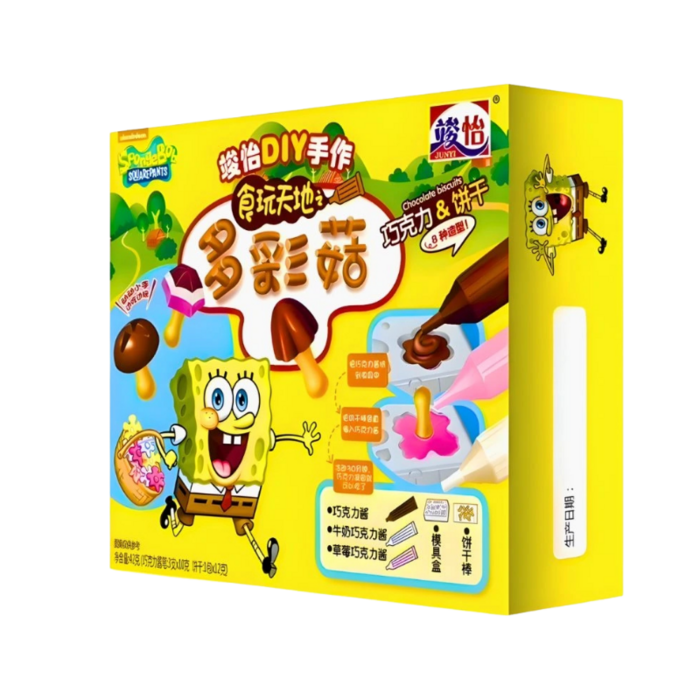 Junyi Cookies SpongeBob SquarePants Chocolate Mini Mushroom Shape 42gr China