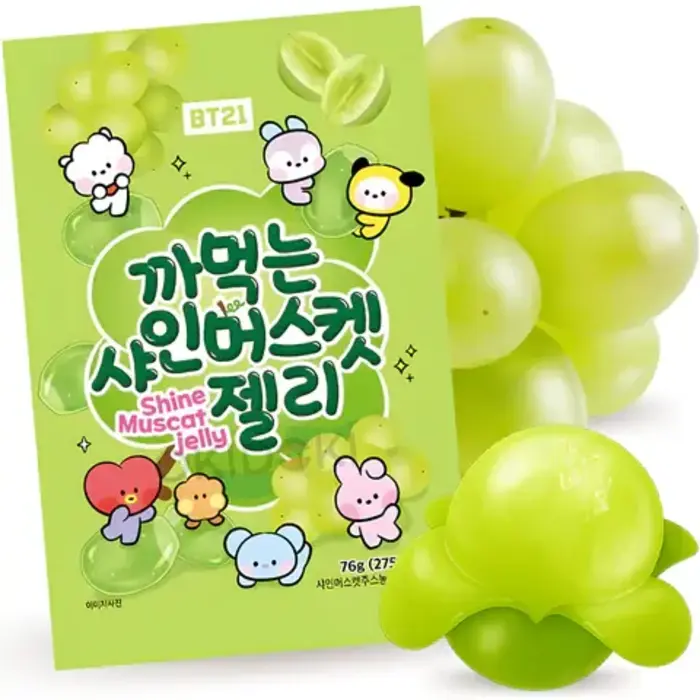 BT21 Candy BT21 Peeling Gummy, Shine Muscat 76gr Korea