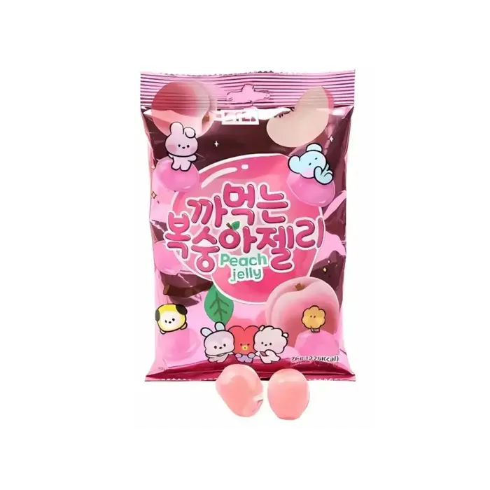 BT21 Candy BT21 Peeling Gummy, Peach 76gr Korea