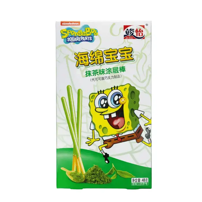 Junyi Cookies SpongeBob SquarePants Matcha Sticks 21gr China