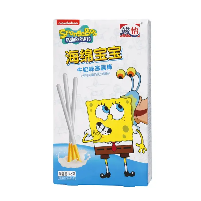 Junyi Cookies SpongeBob SquarePants Milk Sticks 21gr China