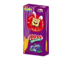 Junyi Cookies SpongeBob SquarePants BlueBerry Sticks 21gr China